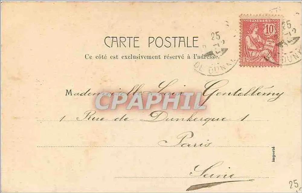 A passeio — Série de criança I, No. 5 — Louise - Verso