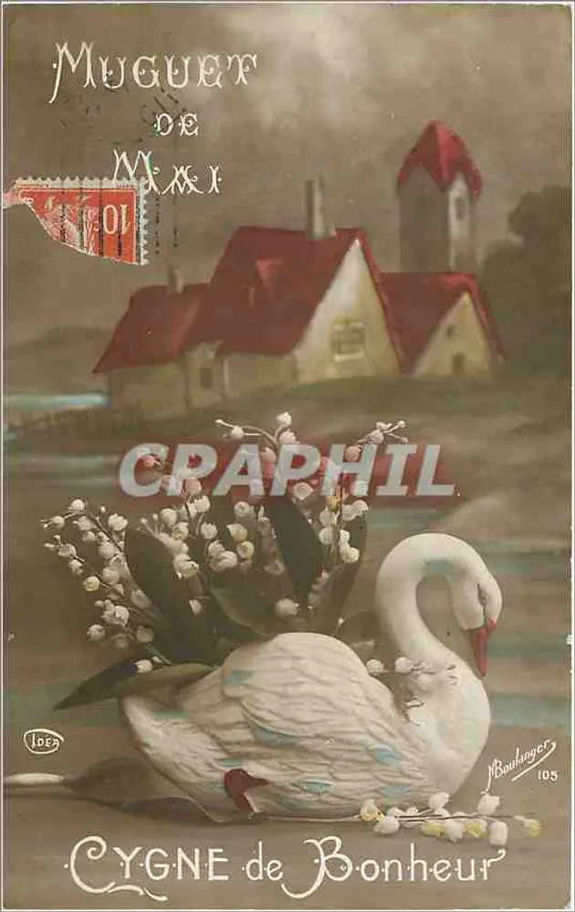 Cisne de Felicidade — Mágico de Maio — M. Baulanger 105 - Frente