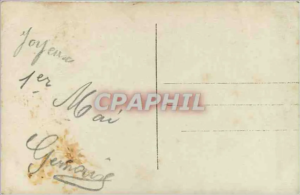Je porte Bonheur — E.M. 165 - Verso