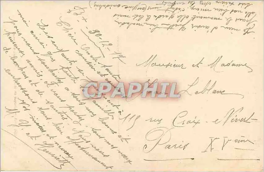 Mulher sorridente segurando um buquê — Boa Ano — Vachoutain, n° 2089 - Verso