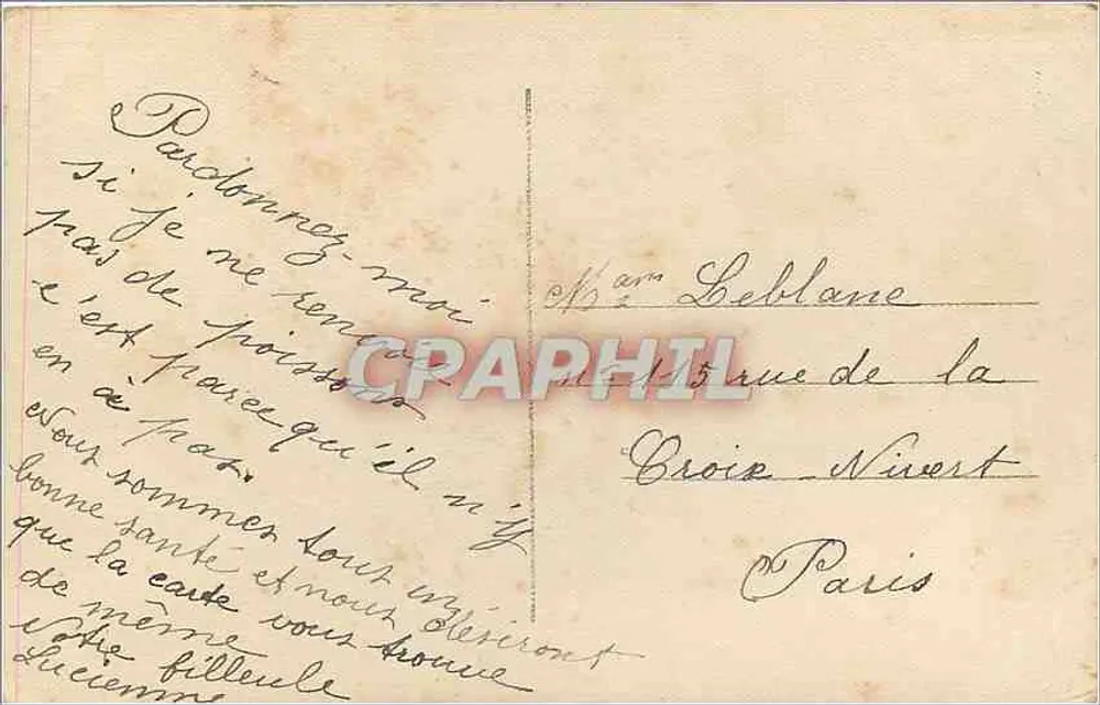 एक युवा महिला मैंडोलिन के साथ — मिग्नॉन, श्रृंखला DIX 143 - पीछे