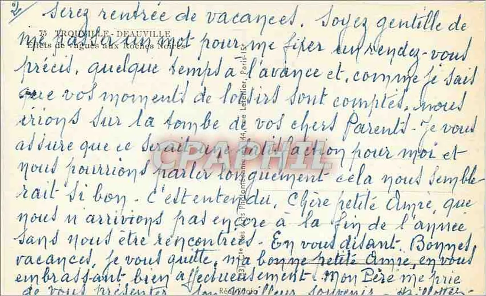 Cap — Roches et vagues — Cap - Verso