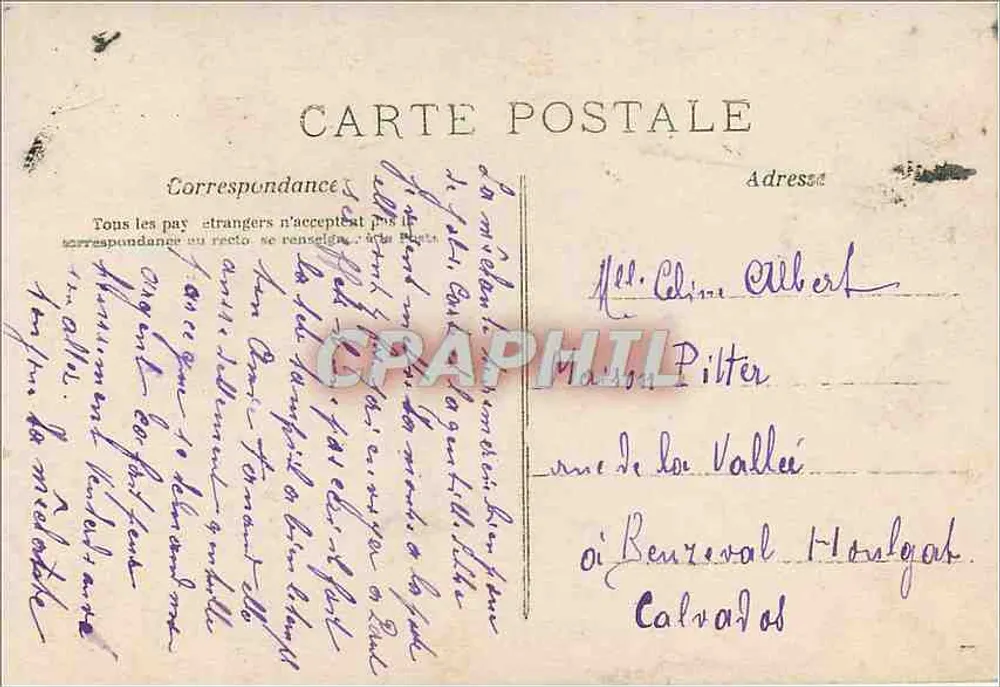 Jovem homem e mulher no balcão — cena romântica — editor M. M. Pilon, n° 411 - Verso