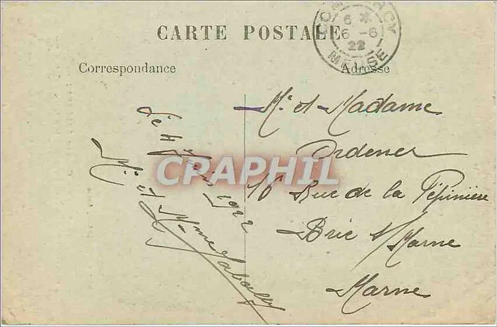 Arras — Catedral destruída pelos Vandálicos — Edit. Charles Ledieu, Arras - Verso