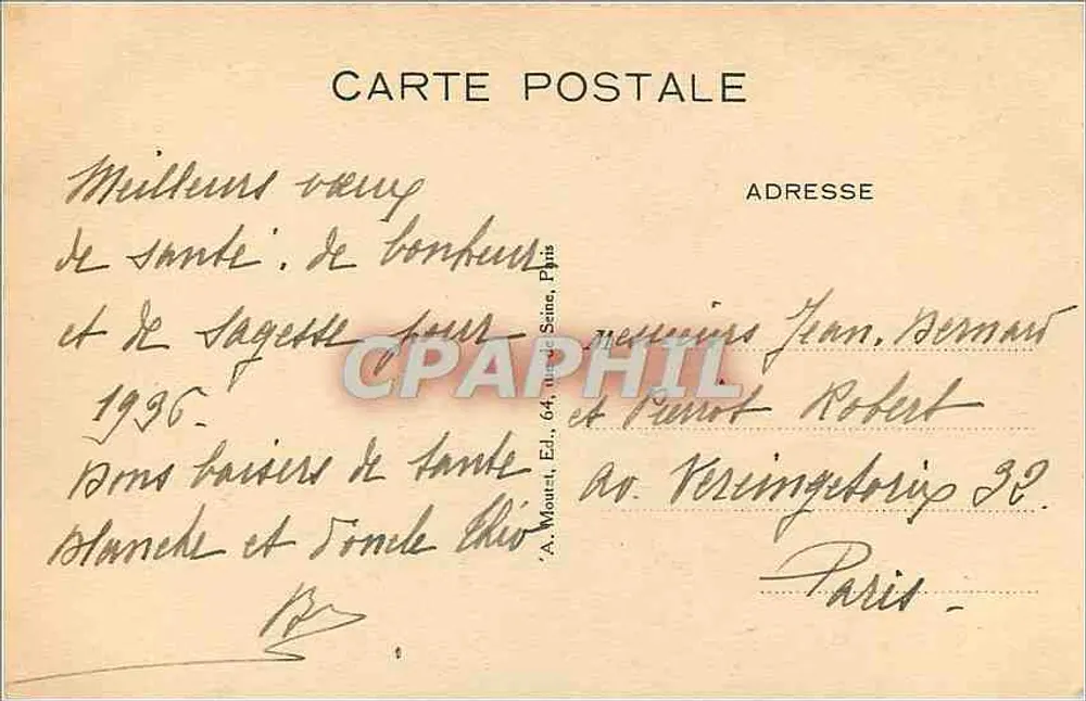 Le Petit Samuel — Reynolds — Cl. Anderson (Londres) - Achterkant