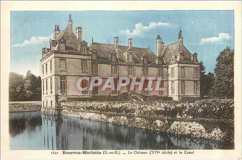 Bourron-Marlotte (S.-et-M.) — Das Schloss (16. Jahrhundert) und der Kanal - Vorderseite
