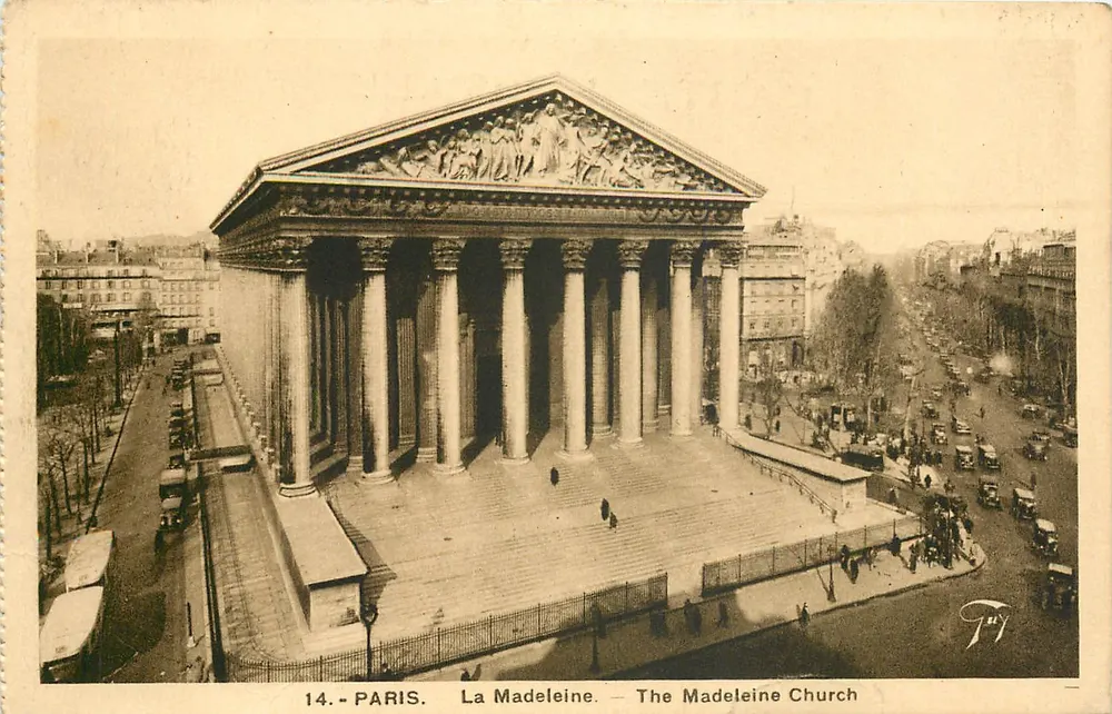 Paris - A Madeleine - A Igreja da Madeleine — F. J. Y. editor, n°14 - Frente