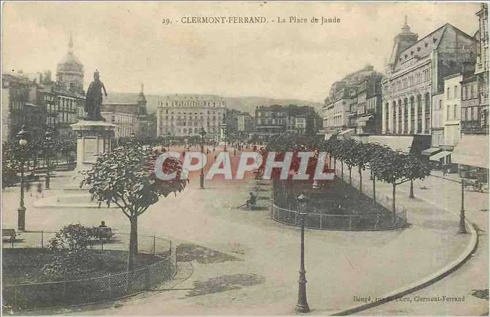 Clermont-Ferrand - View of Place de Jaude — Publisher Bougès, n°39 - Front