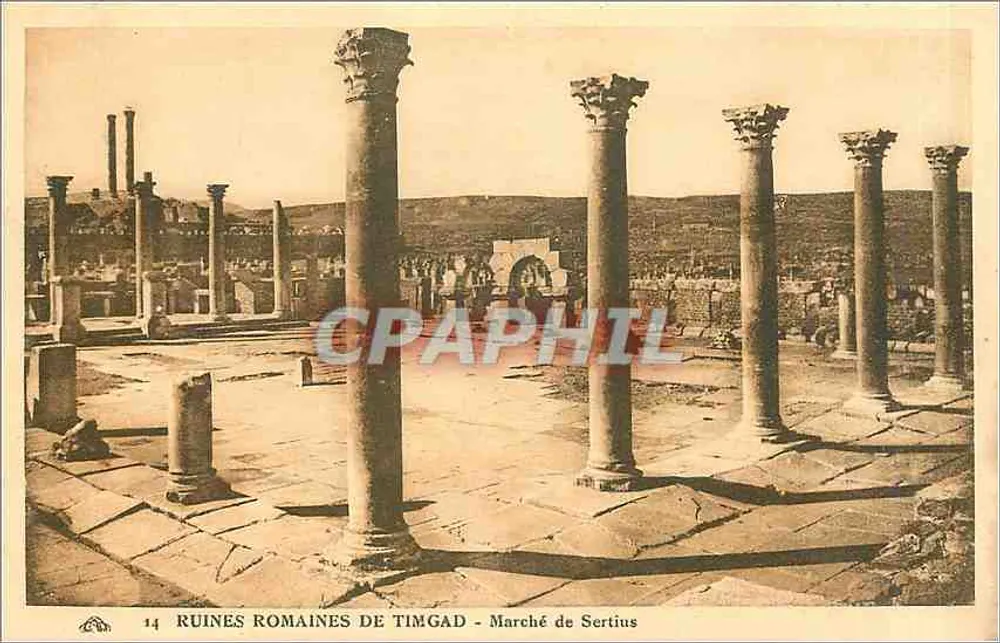 Ruinas romanas de Timgad - Mercado de Sertius — n°14 - Anverso