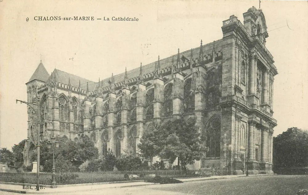 Chalons-sur-Marne — De Kathedraal — Edit. J.B. - Voorkant