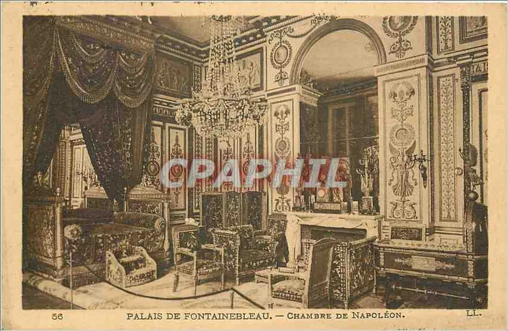 Palais de Fontainebleau — Chambre de Napoléon — LL. n° 58 - Recto