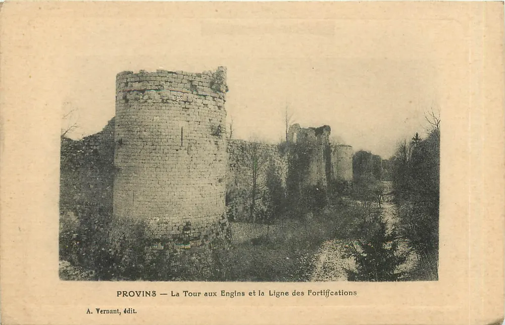 Provins — Turm der Maschinen und Linie der Festung — A. Vernant, Verlag - Vorderseite
