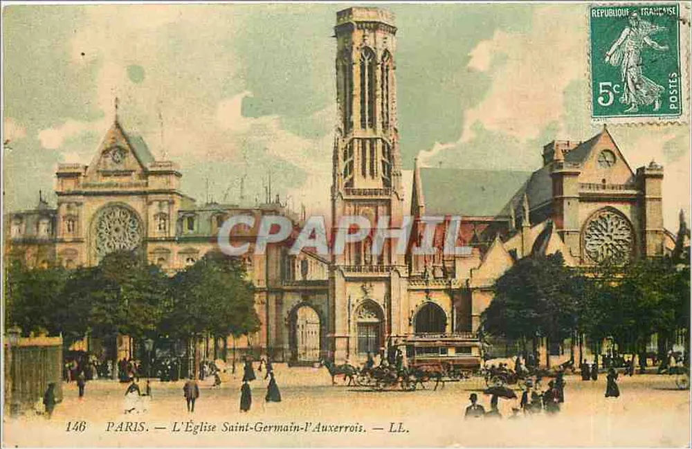 Paris — A Igreja de Saint-Germain-l'Auxerrois — LL. n°146 - Frente