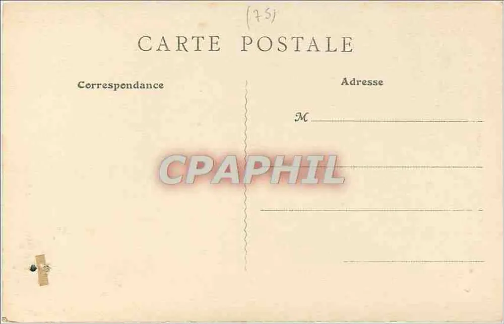 Nossa Senhora das Vitórias de Paris — estátua da Virgem com o Menino — A. C. - Reprodução proibida - Verso