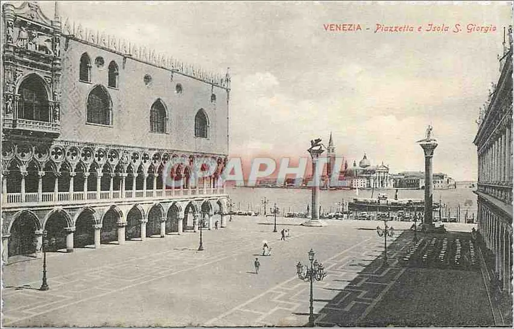 Venezia - Piazzetta e Isola S. Giorgio — éditeur non identifié, n° de série non visible - Recto