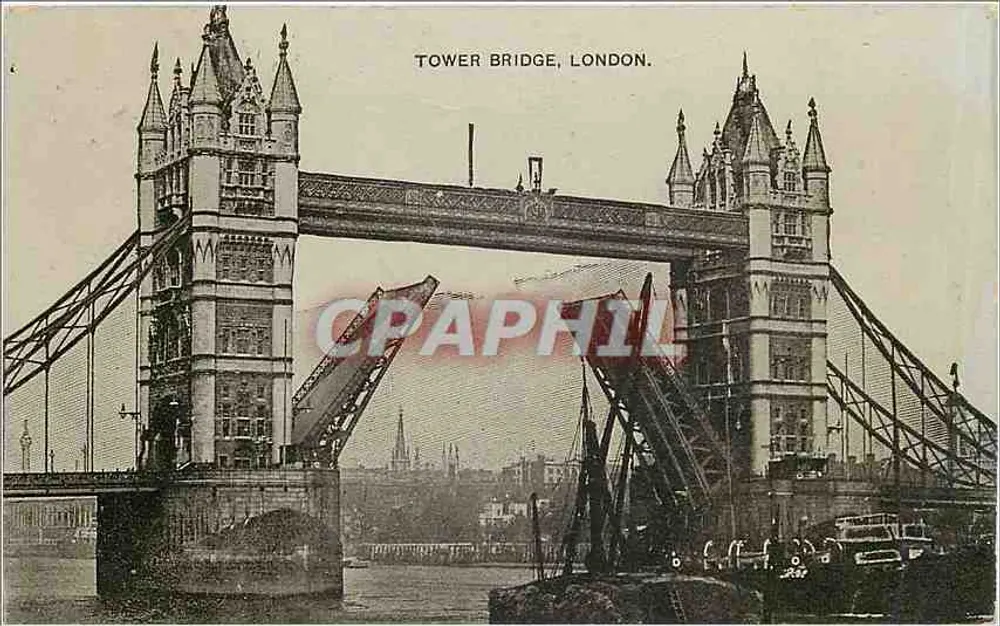 Tower Bridge, Londres — vista do ponte levadiça — The Auto-Photo Series - Frente