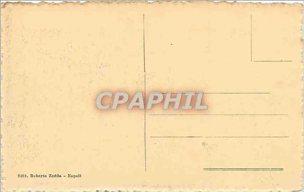 Neapel — Panorama der Stadt gesehen von S. Martino — Edit. Roberto Zedda - Rückseite