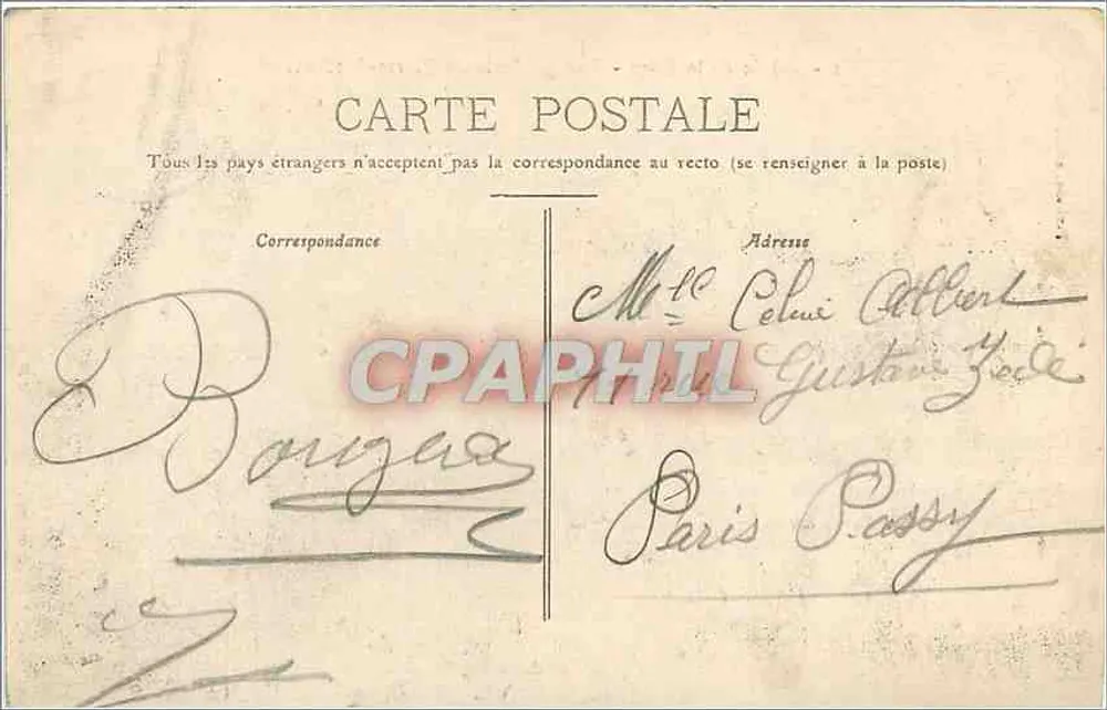 Vale da Cure - Visão geral de Pierre-Perthus - Pothain, editor, Avallon - Verso