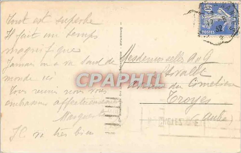 La Baule — Os Boulevards — Paris Aboureaux - Verso