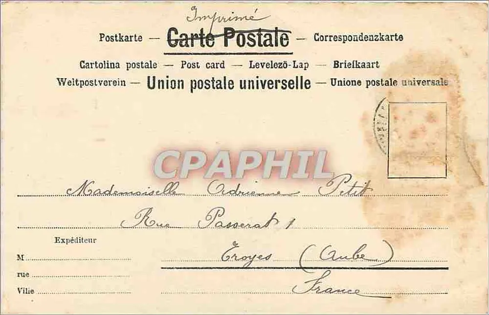 Brüssel — Das Königliche Theater der Münze — VVD 11157 - Rückseite
