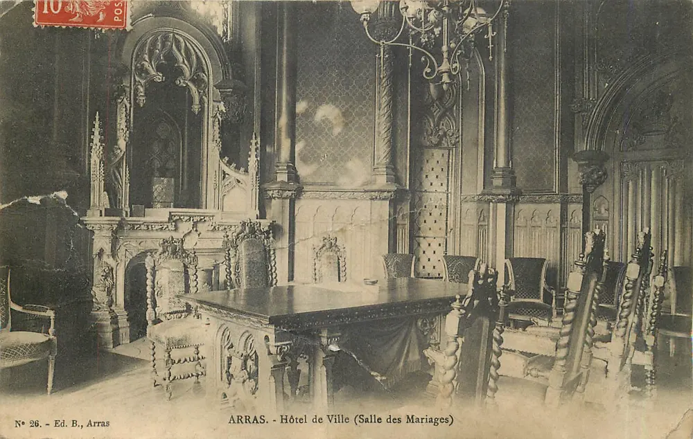Arras - Rathaus (Trauzimmer) — Ed. B., Arras, Nr. 26 - Vorderseite