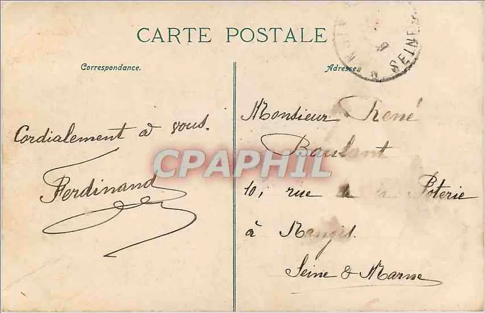 Paryż. Grobowiec Napoleona III — N.D. Phil. — Republika Francuska 5c - Rewers