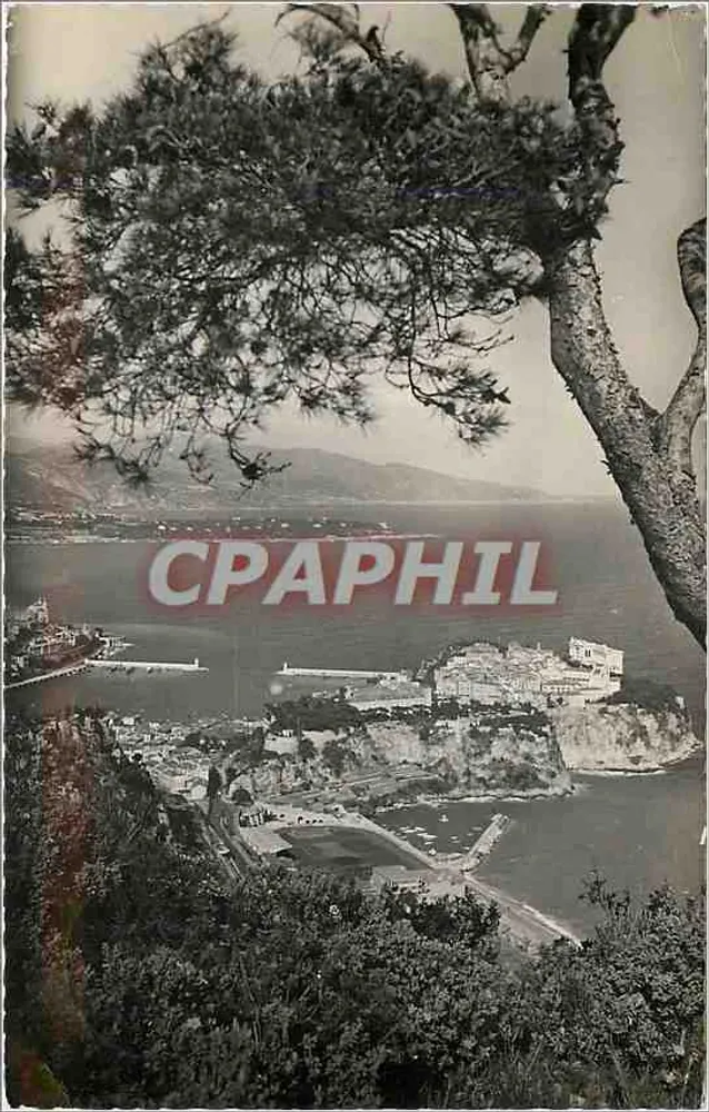 Vue de Monaco — La Principauté entre les Pins — Éditeur Chiletta & Cie - Recto