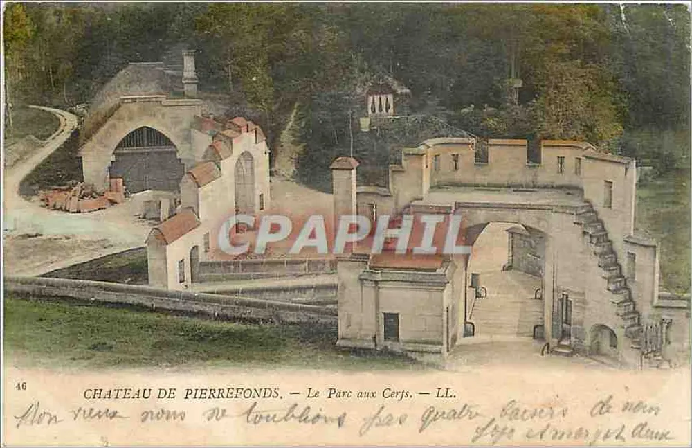 Castelo de Pierrefonds — O Parque dos Cervos — LL. — N° 46 - Frente