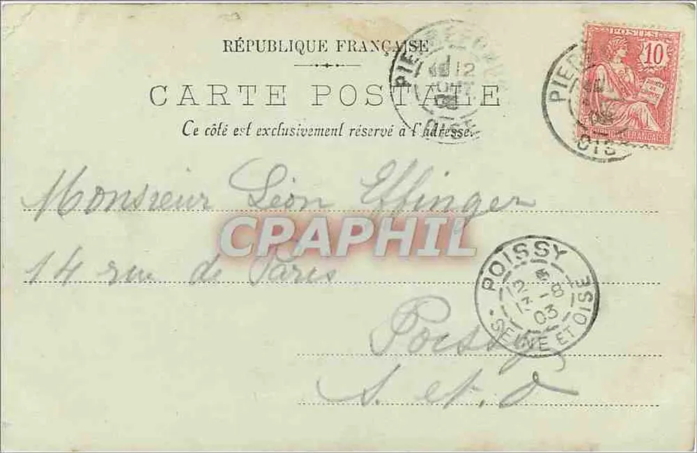 Castelo de Pierrefonds — O Parque dos Cervos — LL. — N° 46 - Verso