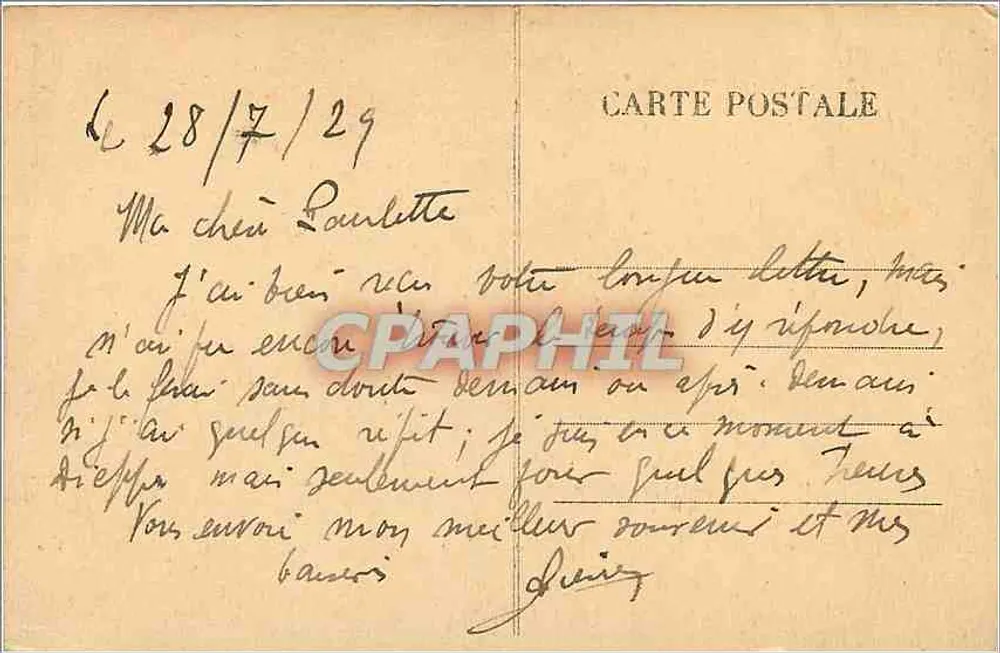 Dieppe — Fachada do Casino — Ed. J. Goudel - Verso