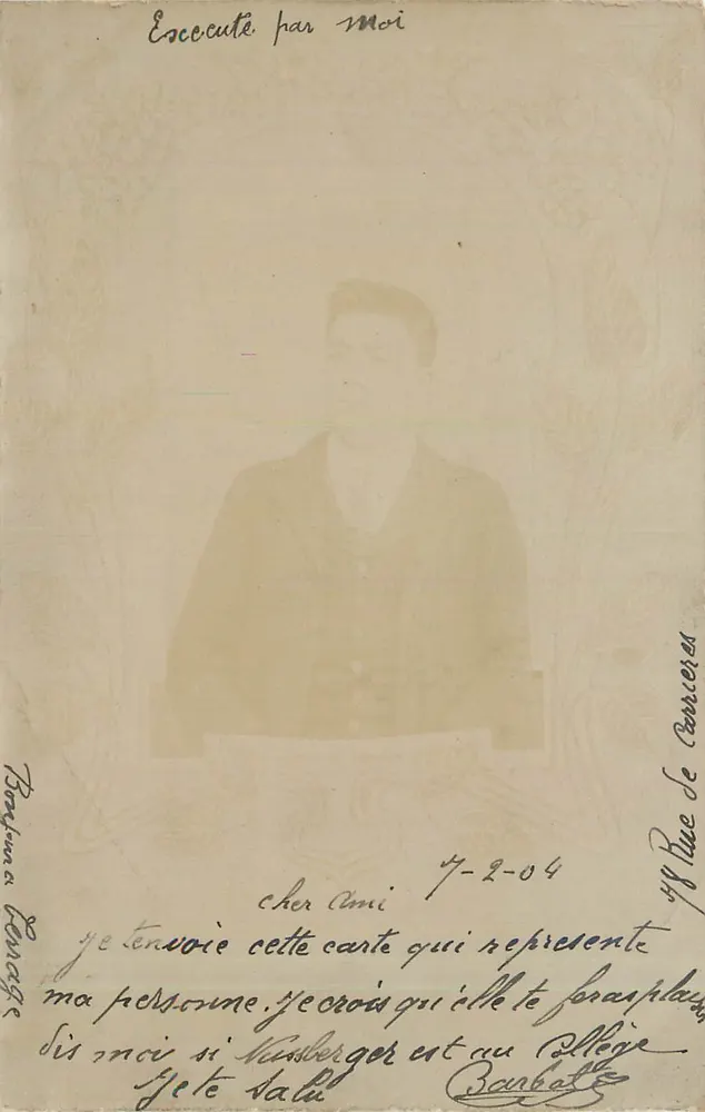Portrait of a young man — 7-2-04 — Société Lumière, Lyon - Front