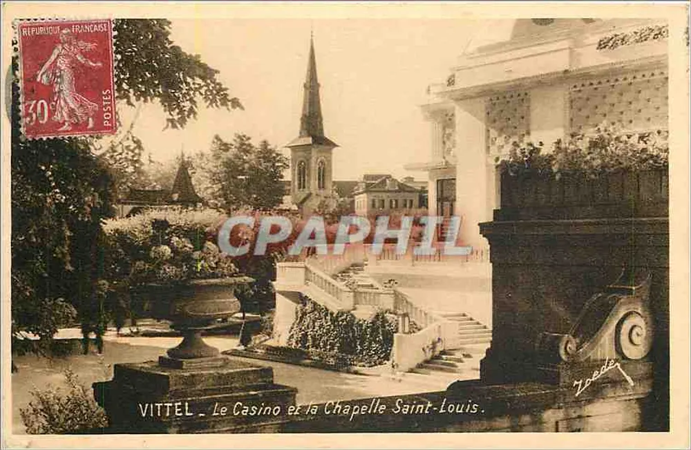 VITTEL - Das Casino und die Kapelle Saint-Louis — Edition J. An Vande - Vorderseite