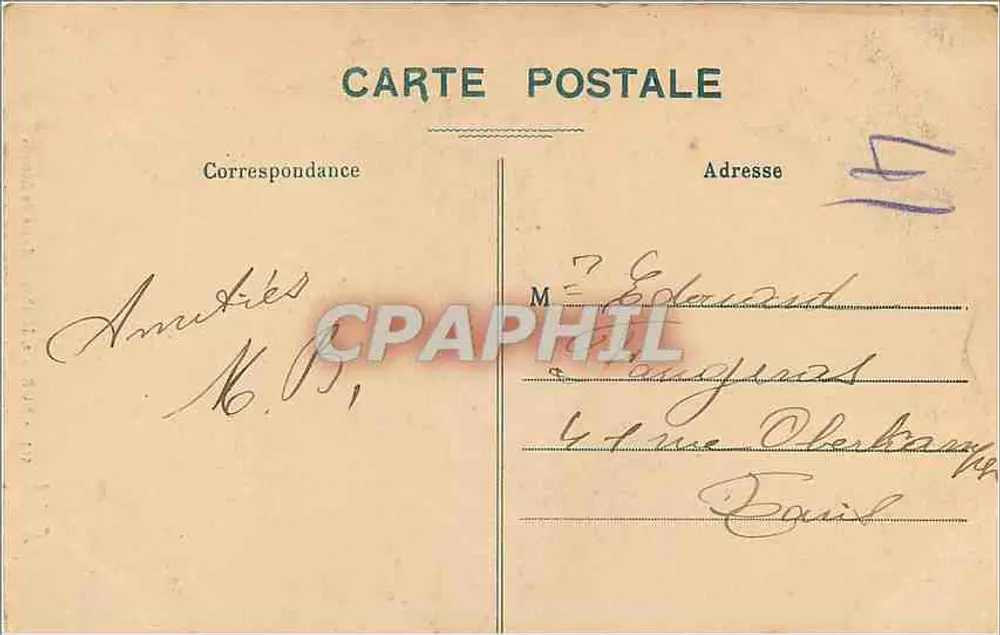 Moret-sur-Loing - Puerta de Samois — editor anónimo, n° 513 - Reverso