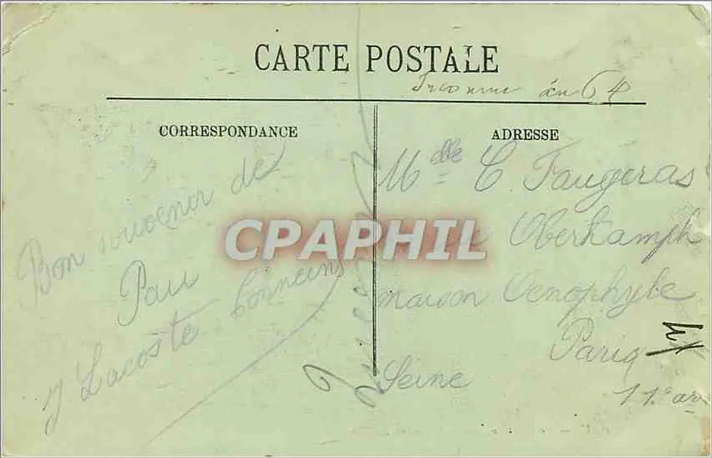 Pau — Le Château — La Chambre de Henri IV — LL. - Verso