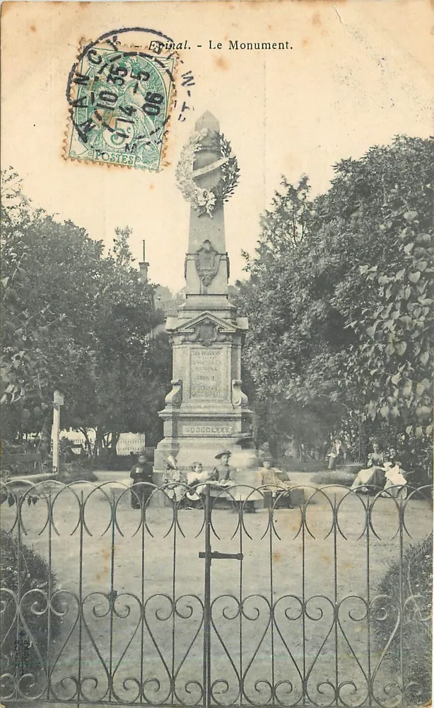 Épinal - O Monumento — editor não visível, número de série ilegível - Frente