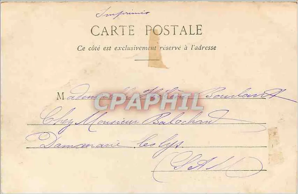 PARIS - La Rue Royale, vue prise de la Madeleine — éditeur non identifié, n° de série non visible - Verso