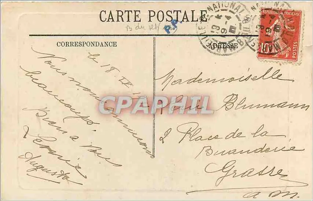 Marseille — La Place d'Armes et l'Arc de Triomphe — éditeur L.P. - Verso