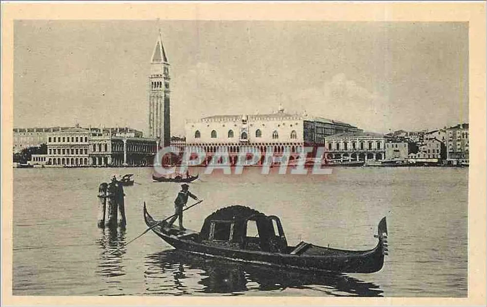 Vénétie - Palais des Doges et rivage des gondoles — éditeur inconnu, n°5 - Recto