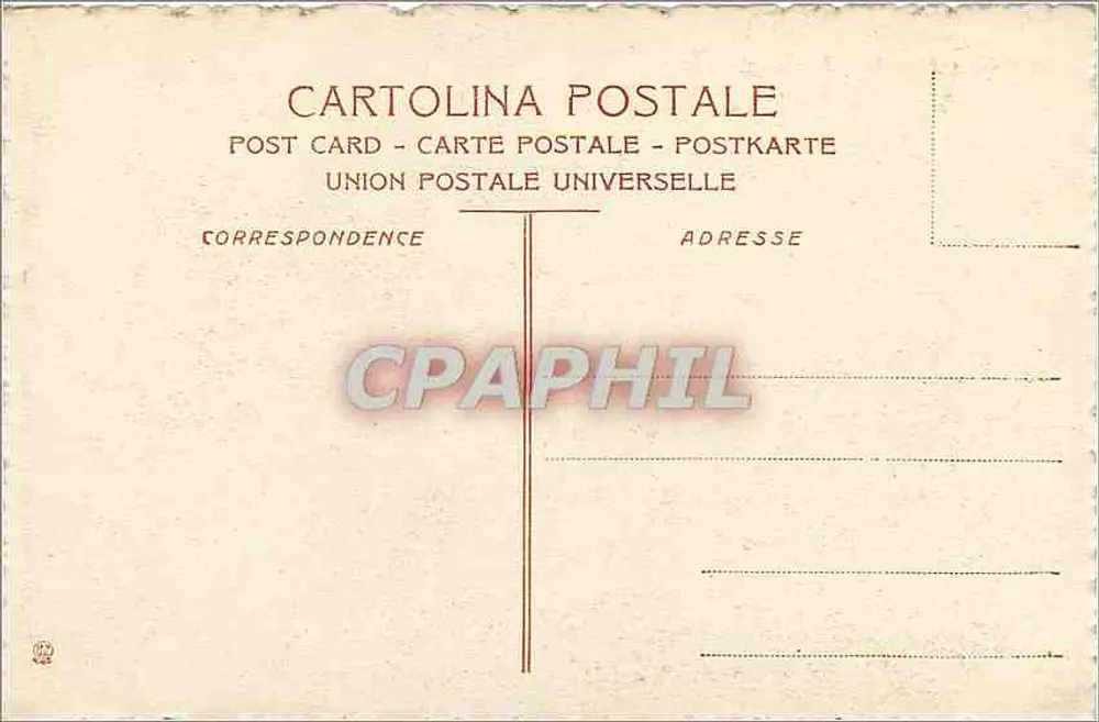 Venedig — Molo dalla Riva degli Schiavoni — Verlag: Universal Postal Union, Nr. 12 - Rückseite
