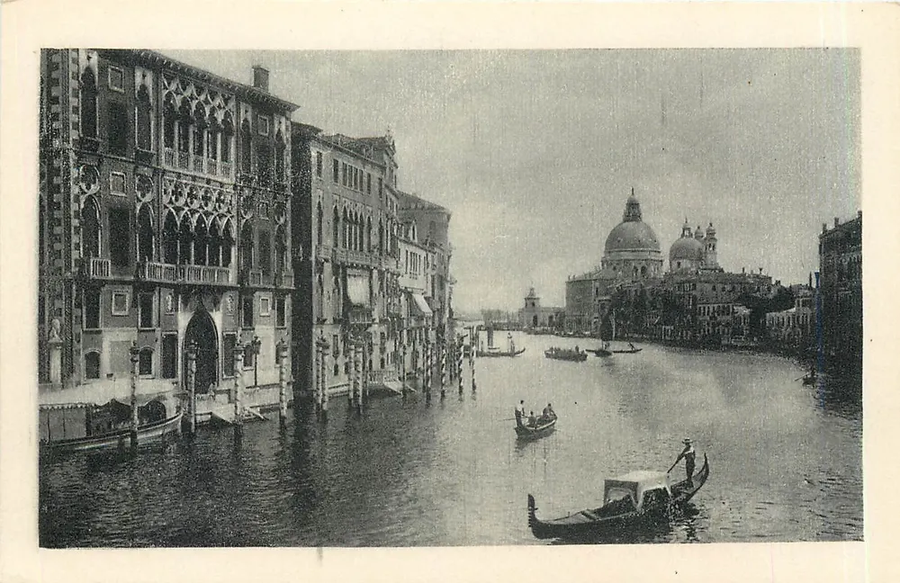 Venedig — Großer Kanal — Palazzo Franchetti und Kirche der Salute — Verleger nicht sichtbar - Vorderseite
