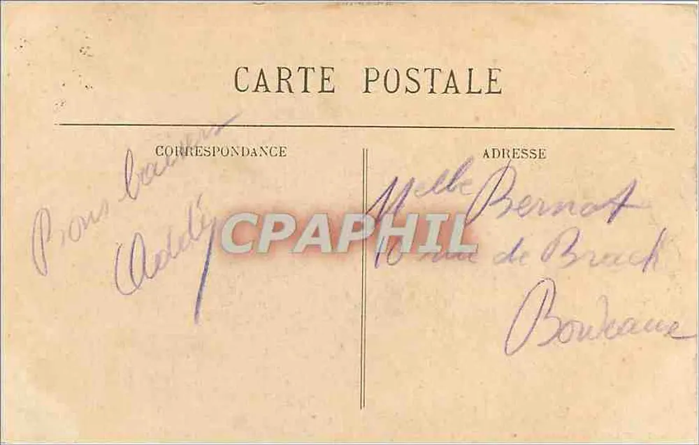 Biarritz Pittoresque — Coucher du Soleil sur l'Océan — N° 63 — Édition Lormlan - Cinche Pardailhan - Verso