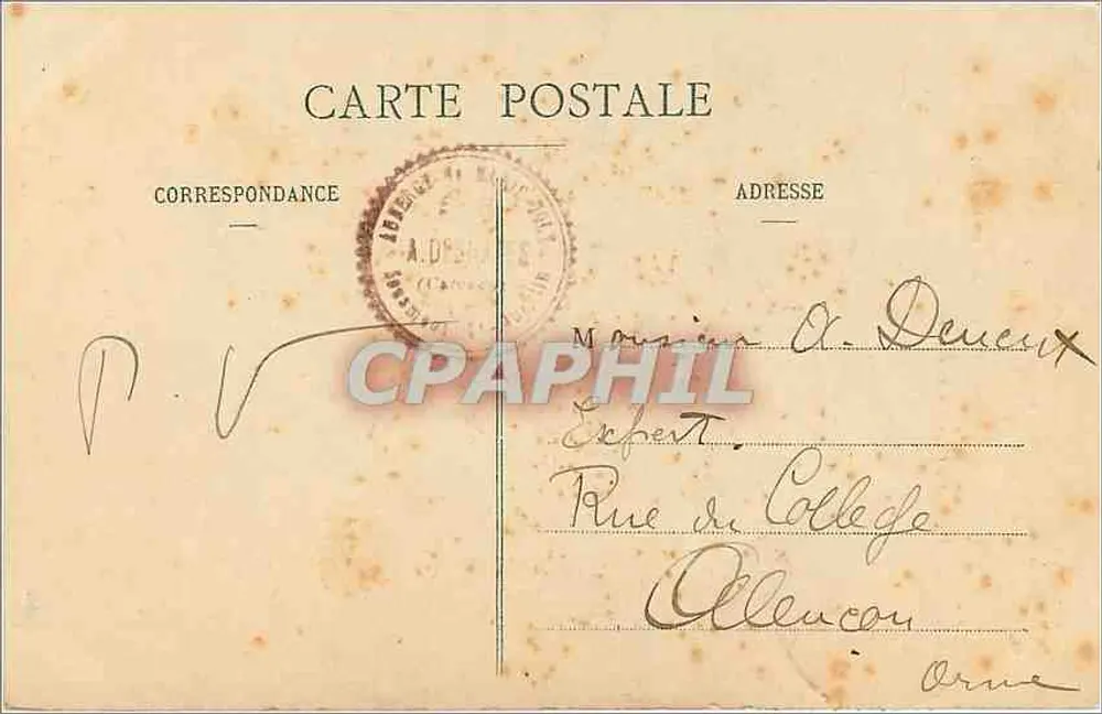 Grab von Marie-Elisabeth Joly - Umgebung von Falaise (Calvados) — Verlag Vanchy, n°53 - Rückseite