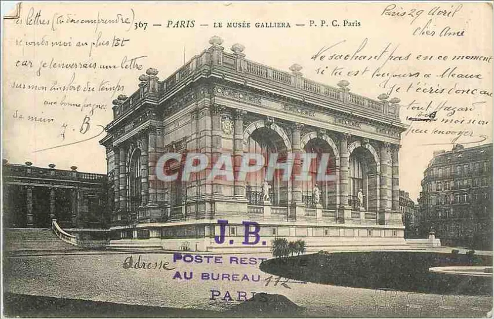 Paris — O Museu Galliera — P. P. C. Paris - Frente