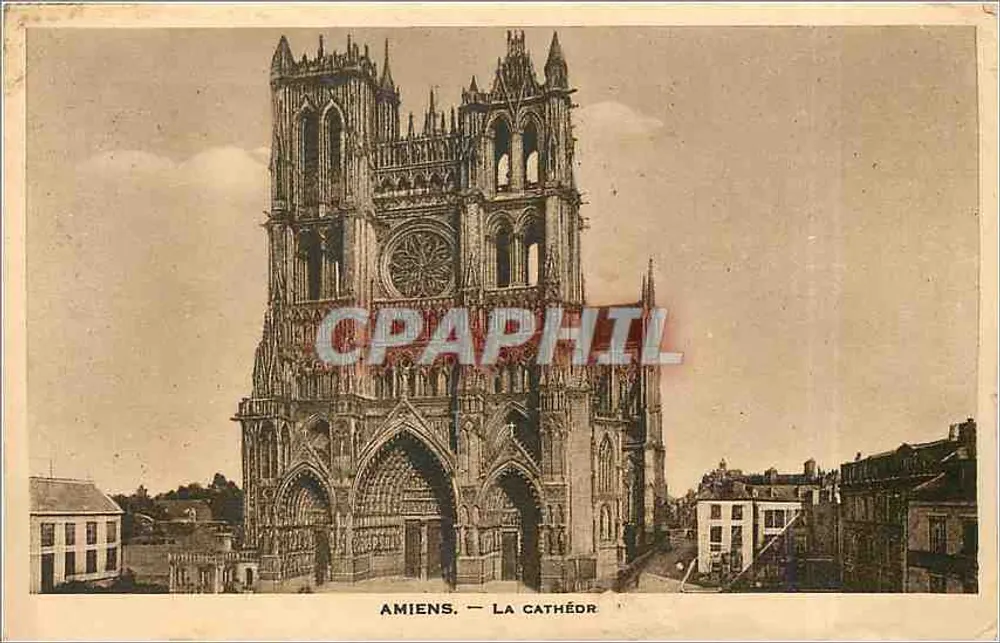 Amiens — A Catedral — Editor desconhecido, número de série não visível - Frente