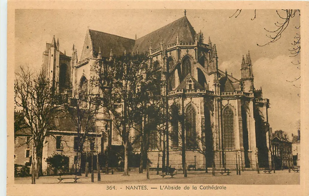 NANTES — L'Abside de la Cathédrale — Édition La Cigogne, Nantes - Frente