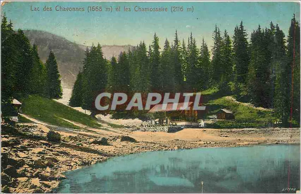 Lago dos Chavonnes (1568 m) e os Chamossaire (2116 m) — Editor LITZER - Frente