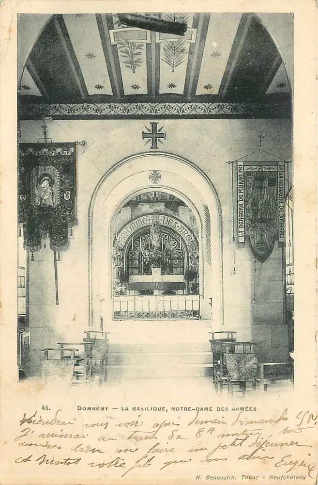 Domméry — La Basilique, Notre-Dame des Ahmées — H. Beaucolin, Tébaco - Neufchâteau - Recto