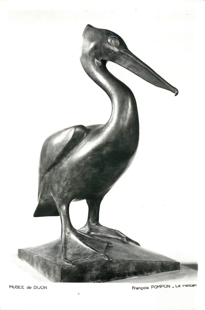 Escultura do Pelicano de François Pompon — Museu de Dijon - Frente