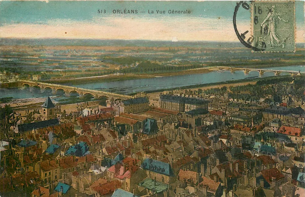 Orléans — A Vista Geral — Editor Le Déléy, n° 513 - Frente