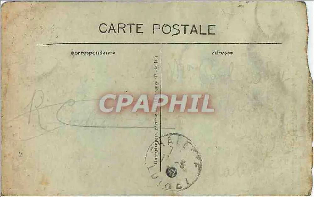 Clermont-Ferrand — Pomnik Vercingétorixa — wydawca Paryż - Rewers